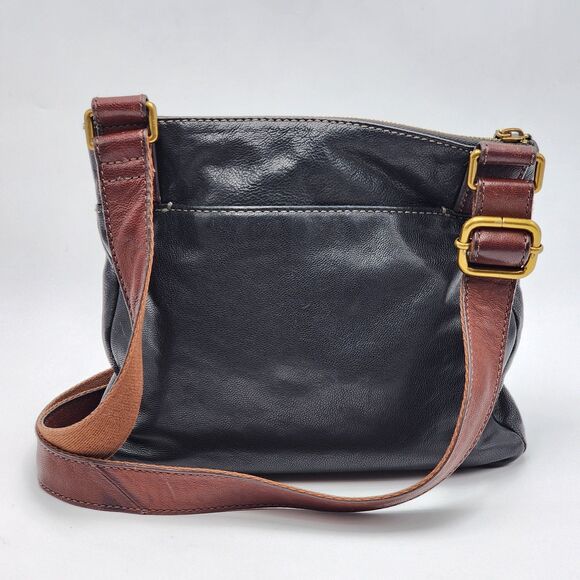 Fossil Vintage Corey Black Leather Crossbody Bag - Picture 4 of 9